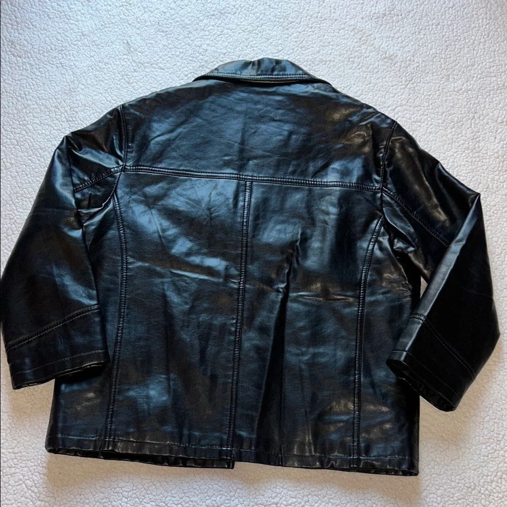 Moda Men's Classic Black Leather Jacket